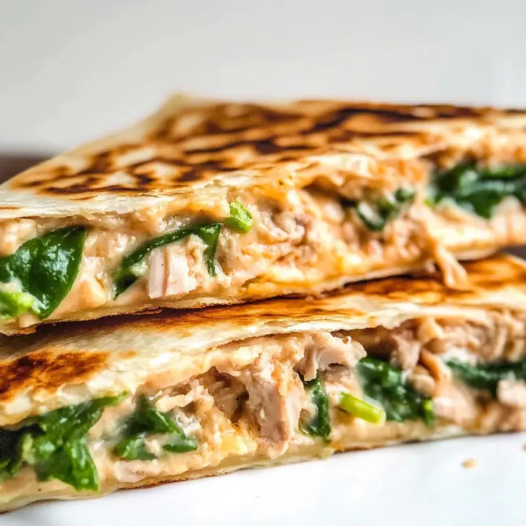 10-Minute Tuna Melt Quesadilla With Sriracha Sauce