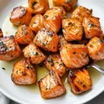 Air Fryer Salmon Bites (Lemon Garlic Butter)