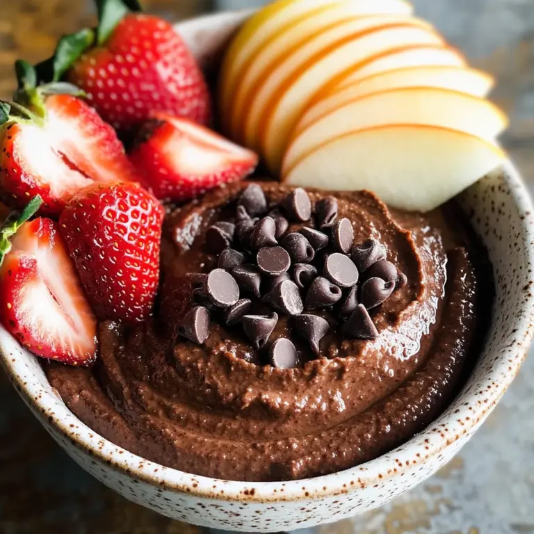 Brownie Batter Chocolate Hummus