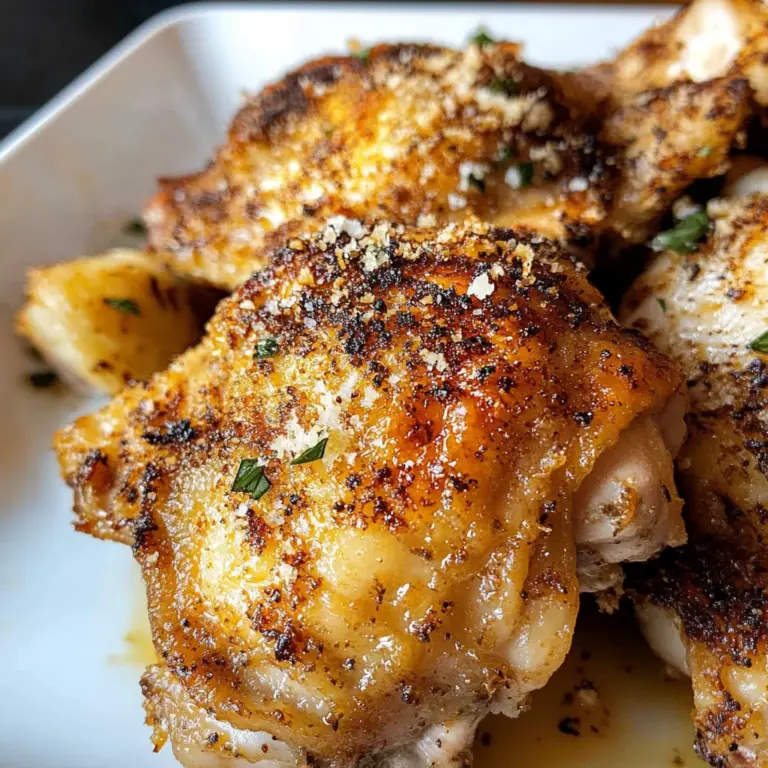 Garlic Parmesan Chicken Thighs