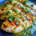 Grilled Salsa Verde Pepper Jack Chicken
