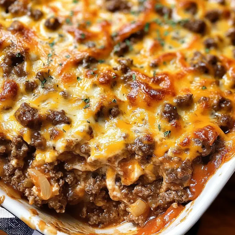 Keto Cheeseburger Casserole