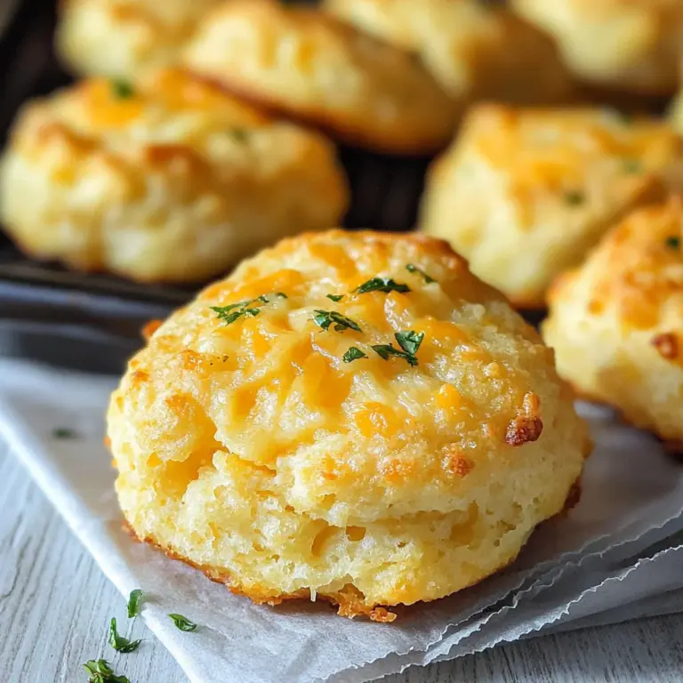Keto Garlic Cheddar Drop Biscuits