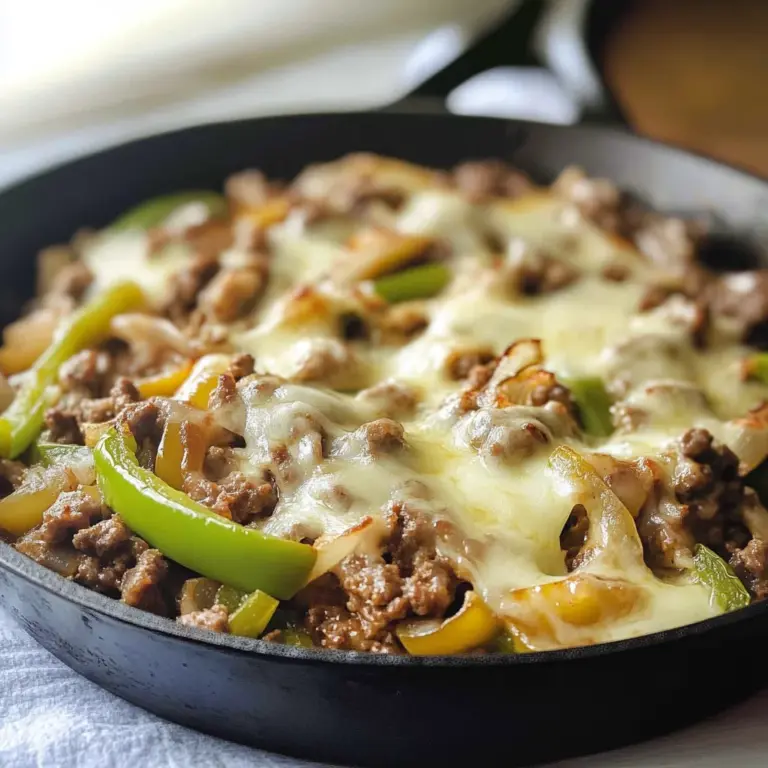 Philly Cheese Beef Skillet