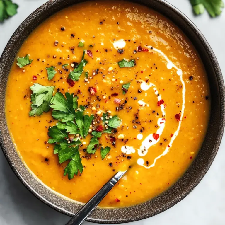 Red Lentil and Carrot Soup