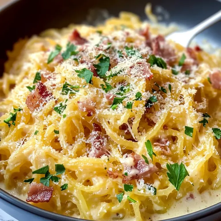 Spaghetti Squash Carbonara