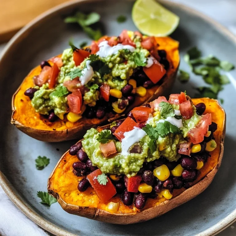 Black Bean Stuffed Sweet Potatoes (Vegan)