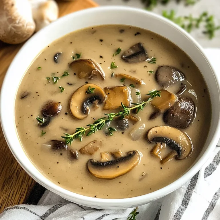 Dairy Free Mushroom Soup