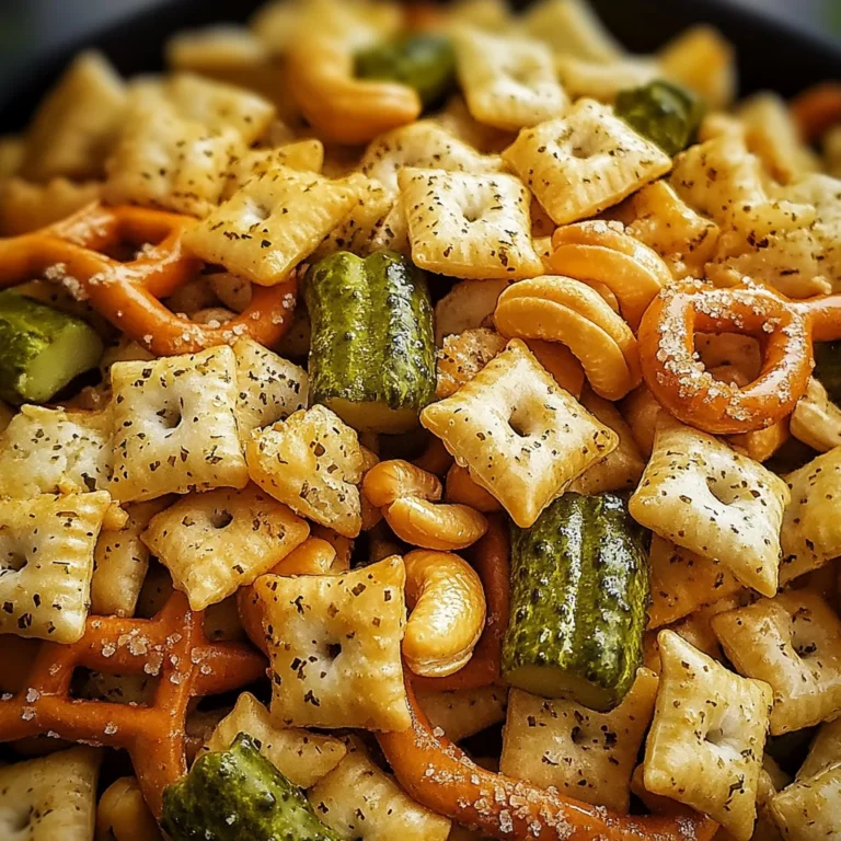 Dill Pickle Chex Mix: A Tangy Snack Sensation