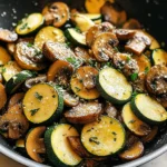 Skillet Zucchini and Mushrooms
