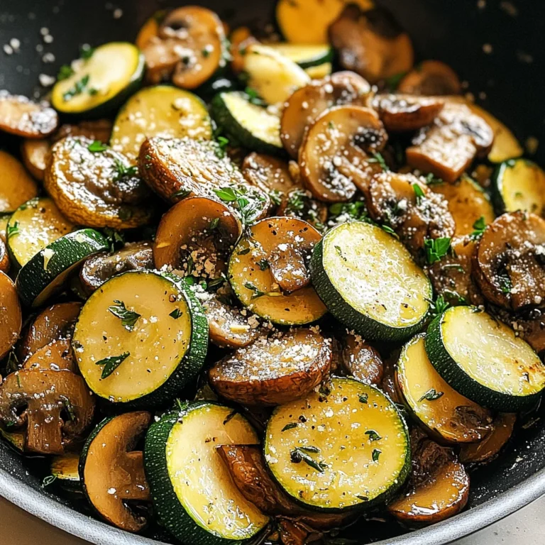 Skillet Zucchini and Mushrooms