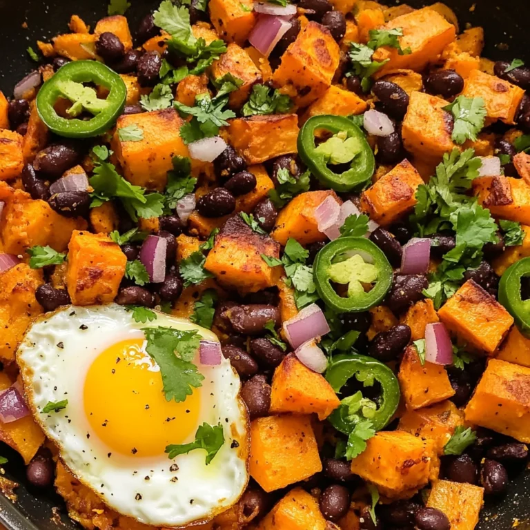 Sweet Potato Breakfast Hash with Black Beans