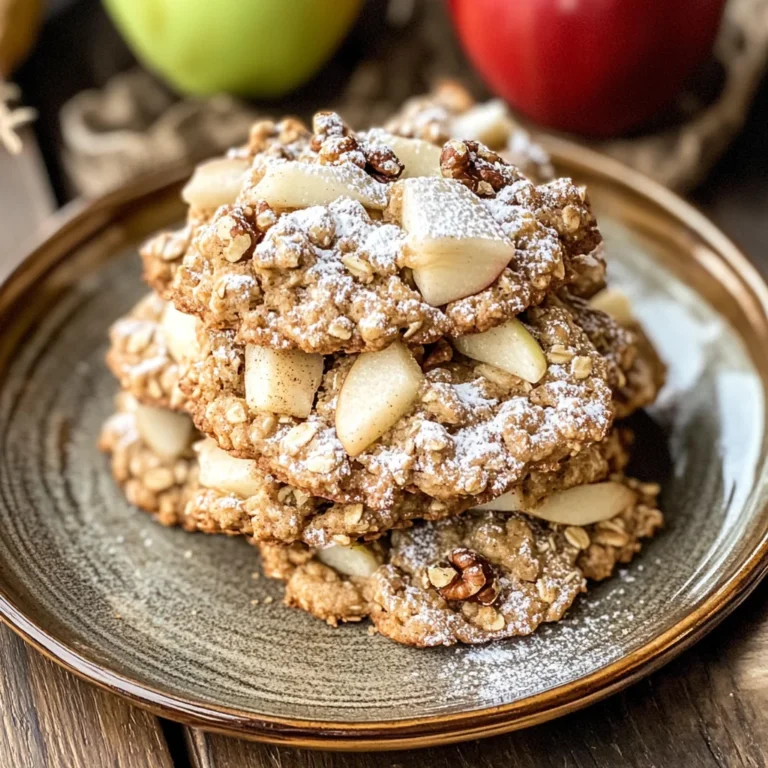 Apple Cinnamon Oatmeal Cookies (gluten-free, dairy-free option)