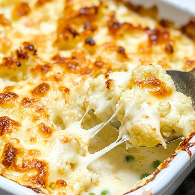Cheesy Keto Cauliflower Au Gratin Casserole
