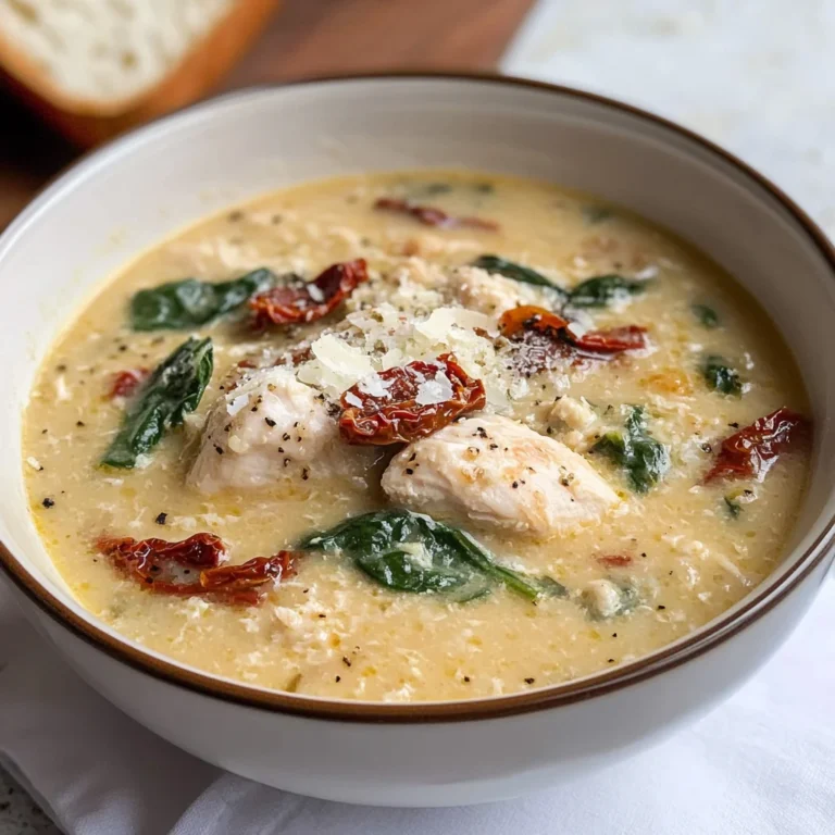 Creamy Keto Tuscan Chicken Soup