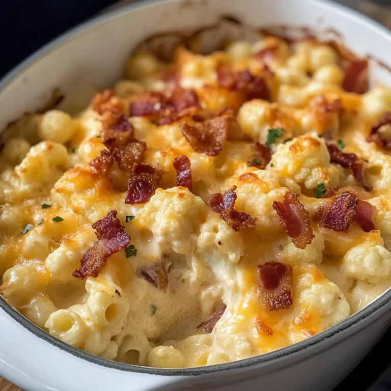 Keto Cauliflower Mac and Cheese