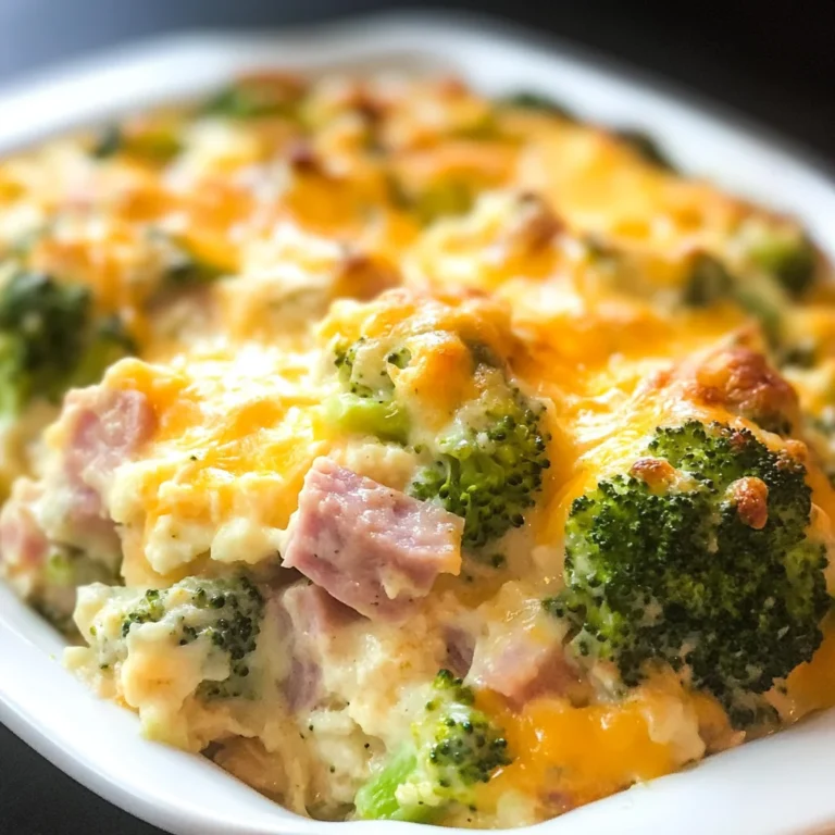 Keto Ham and Broccoli Casserole