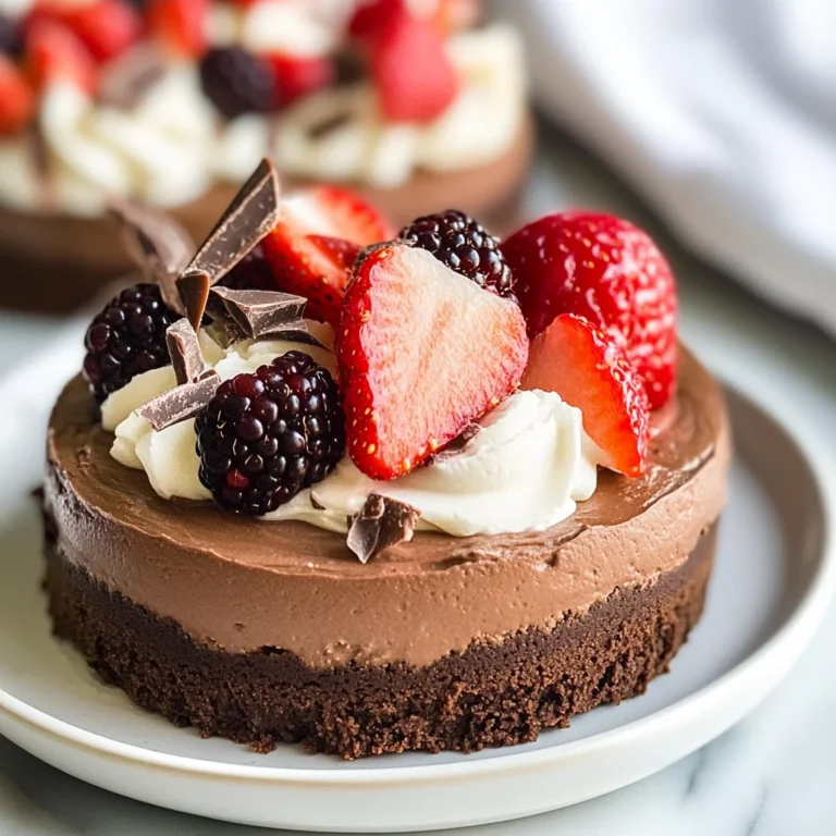 Light Chocolate Cheesecakes