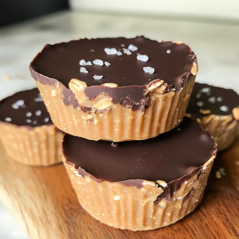 No Bake Peanut Butter Oat Cups