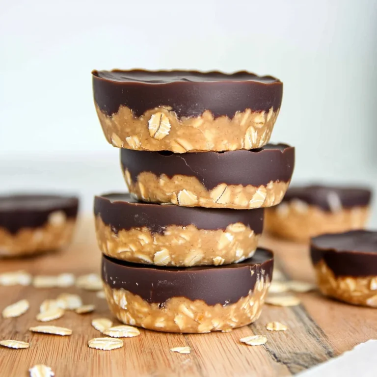 No Bake Peanut Butter Oat Cups