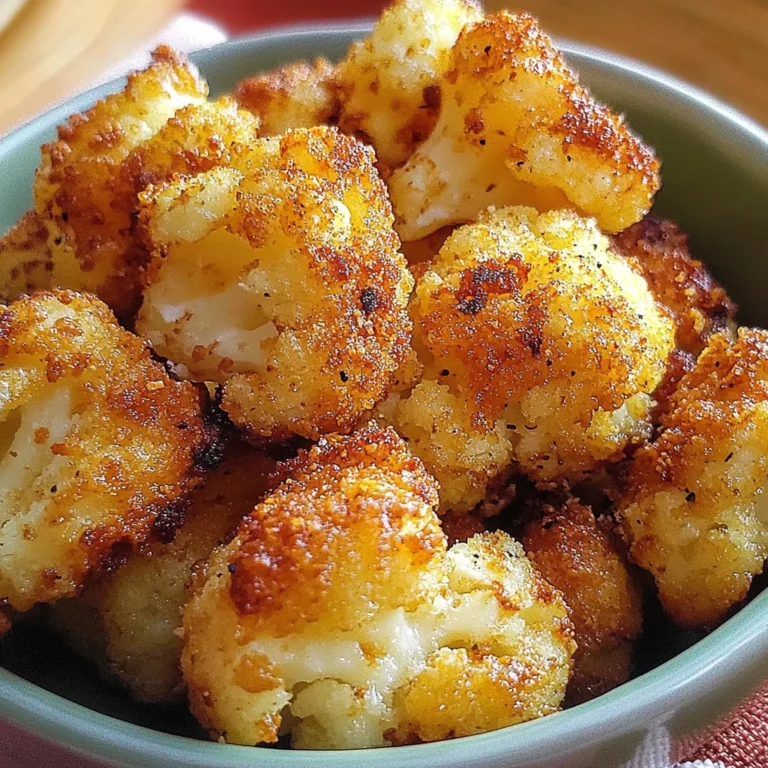 Parmesan Cauliflower Bites - Just 5 Ingredients