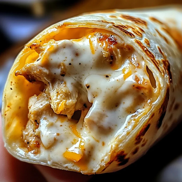 Cheesy Garlic Chicken Wraps