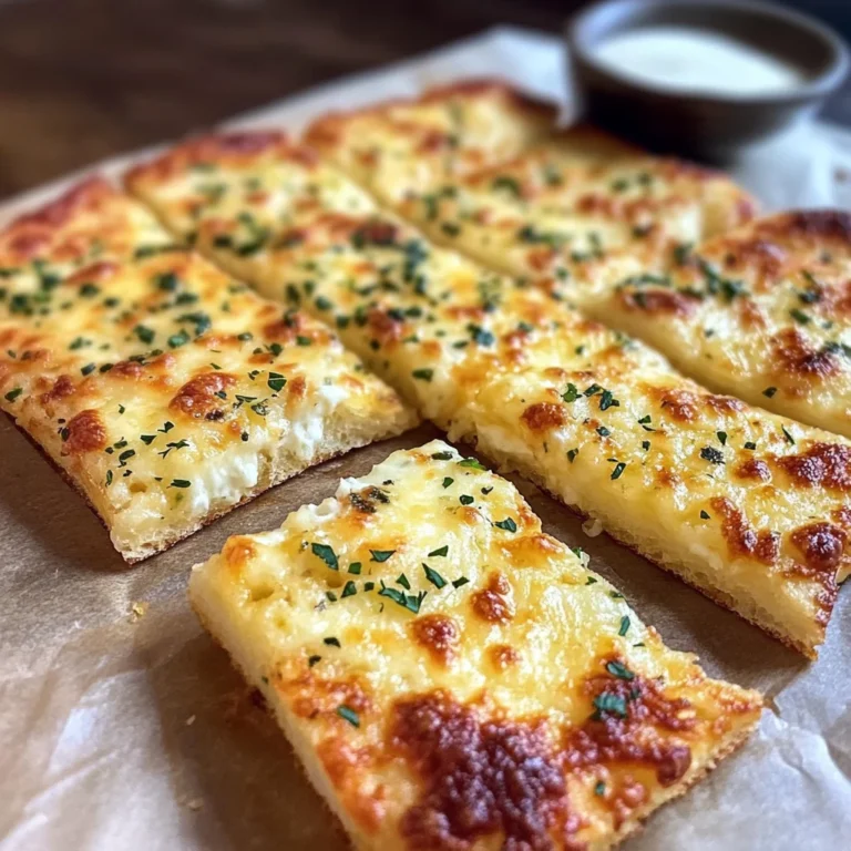 KETO Cheesy Garlic "Breadsticks" (4 Ingredients)