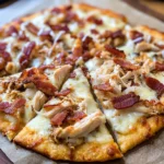 Keto Chicken Bacon Ranch Pizza