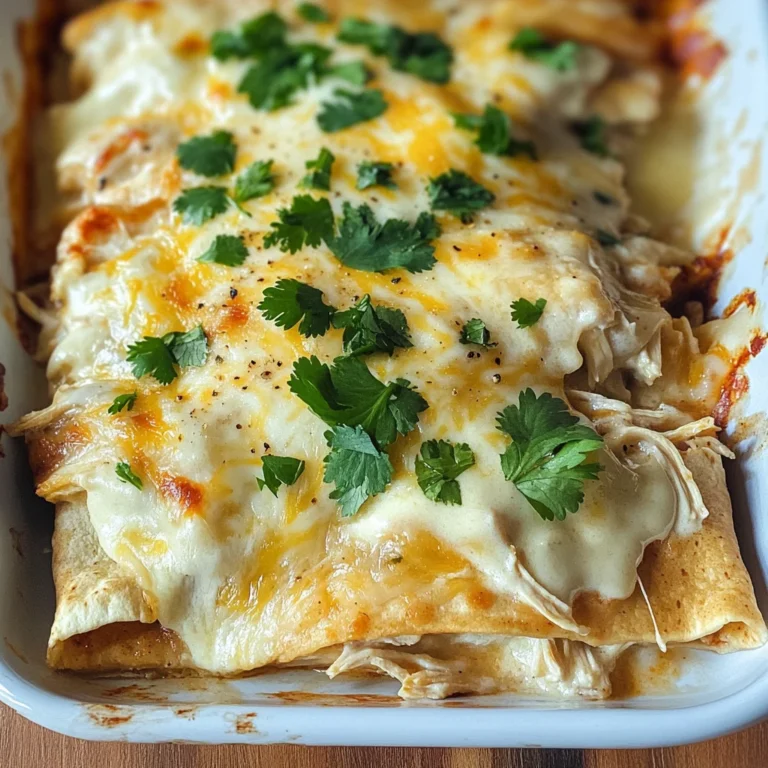 Skinny White Chicken Enchiladas