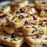 Cranberry Pistachio Shortbread Cookies: A Festive Delight for the Holidays