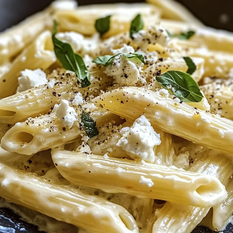Creamy Lemon Feta Pasta Recipe