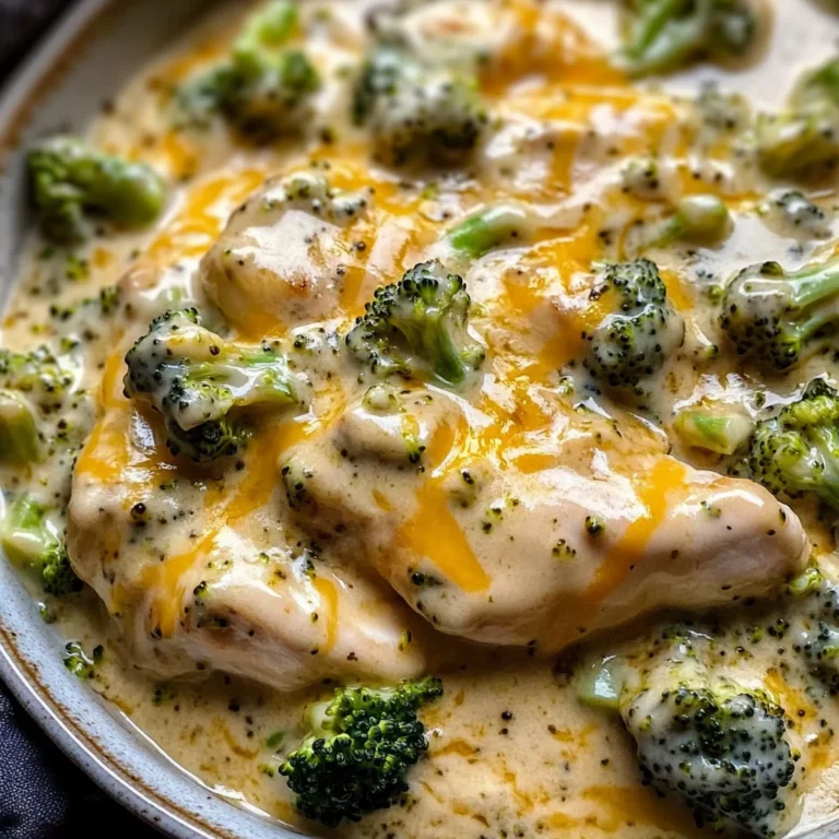Irresistible Crockpot Creamy Broccoli Cheddar Chicken Delight