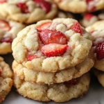 Soft Strawberry Shortcake Cookies
