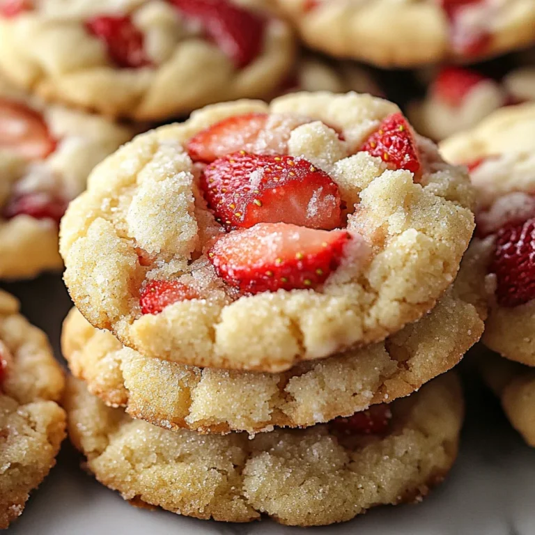 Soft Strawberry Shortcake Cookies