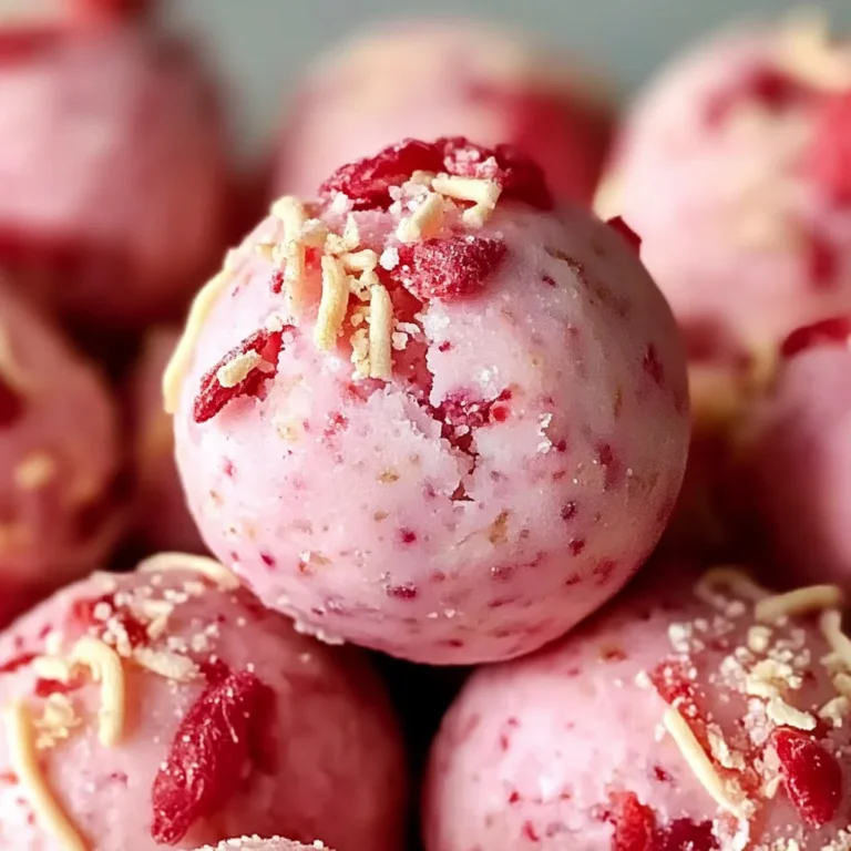 Strawberry Cheesecake Protein Balls