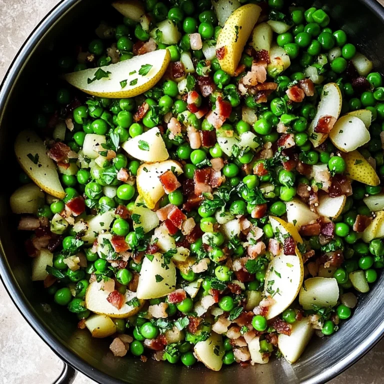 Thanksgiving Peas (with Pear and Pancetta)