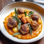 Turkey Meatballs in Pumpkin Sage Sauce