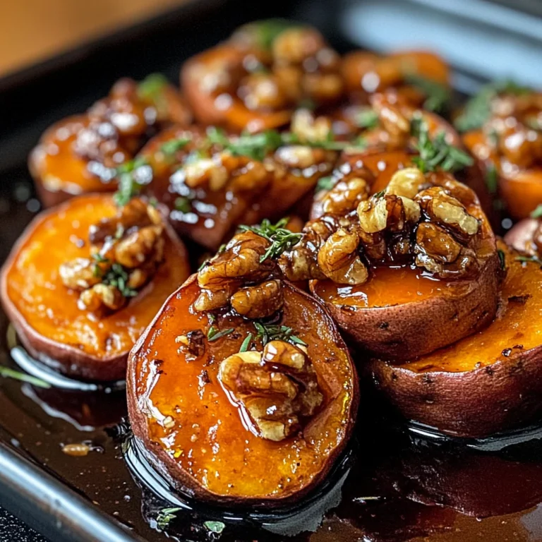 Walnut Maple Roasted Sweet Potatoes