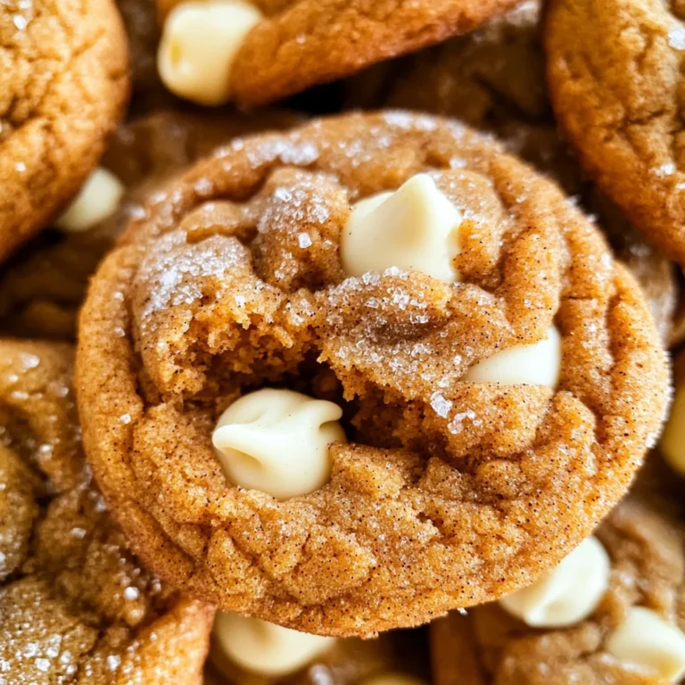 White Chocolate Pumpkin Snickerdoodles